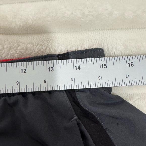 SPYDER ACTIVE MENS Lightweight  Shorts Gray Red Elastic Waist Pockets Medium - Picture 7 of 8